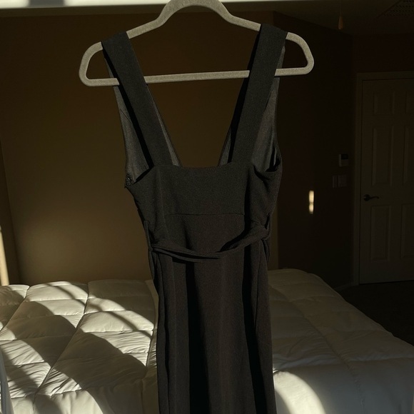 Selfie Leslie Black Deep V Neck Dress - Picture 10 of 11